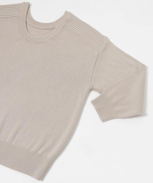 LAATO（ラート）の「2way knit（ニット/セーター・レディース・ライトグレー/ブラウン・FREE）」の7枚目の写真