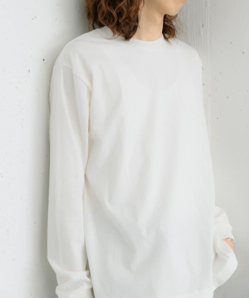 SENSE OF PLACE by URBAN RESEARCH（センスオブプレイスバイアーバンリサーチ）の「クルーネックロングTシャツ A（Tシャツ/カットソー・メンズ・ネイビー/ホワイト/ライトグレー・MEDIUM/LARGE）」の11枚目の写真