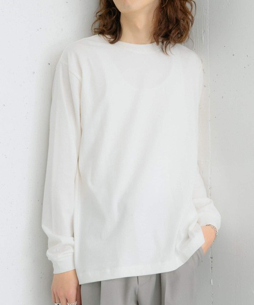 SENSE OF PLACE by URBAN RESEARCH（センスオブプレイスバイアーバンリサーチ）の「クルーネックロングTシャツ A（Tシャツ/カットソー・メンズ・ネイビー/ホワイト/ライトグレー・MEDIUM/LARGE）」の12枚目の写真