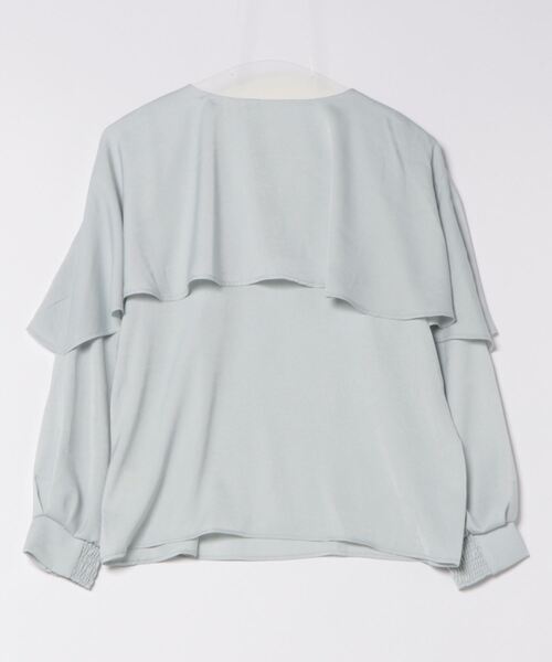 Dita Muaj.(ディータムアージュ)の「ケープ風ブラウス(シャツ/ブラウス・レディース・ナチュラル/サックスブルー/ネイビー・FREE)」の4枚目の写真