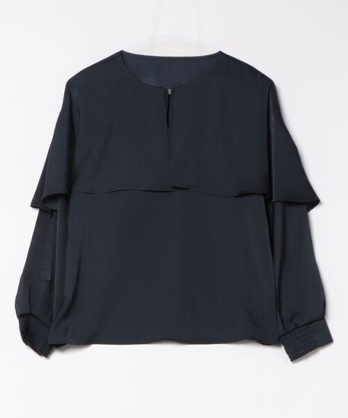 Dita Muaj.(ディータムアージュ)の「ケープ風ブラウス(シャツ/ブラウス・レディース・ナチュラル/サックスブルー/ネイビー・FREE)」の13枚目の写真