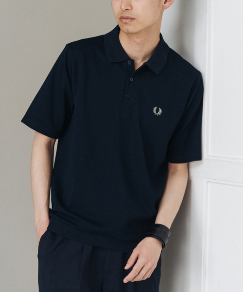 FRED PERRY（フレッドペリー）の「【FRED PERRY / フレッド ペリー】別注 SOLOTEX(R) カルゼポロシャツ（ポロシャツ・メンズ・ホワイト/チャコールグレー/ネイビー・X-LARGE/LARGE/MEDIUM）」の2枚目の写真