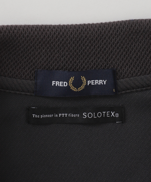 フレッドペリー　FRED PERRY ポロシャツ　ネイビー　solotex 別注 FRED PERRY / フレッド ペリー】別注 SOLOTEX(R) カルゼ