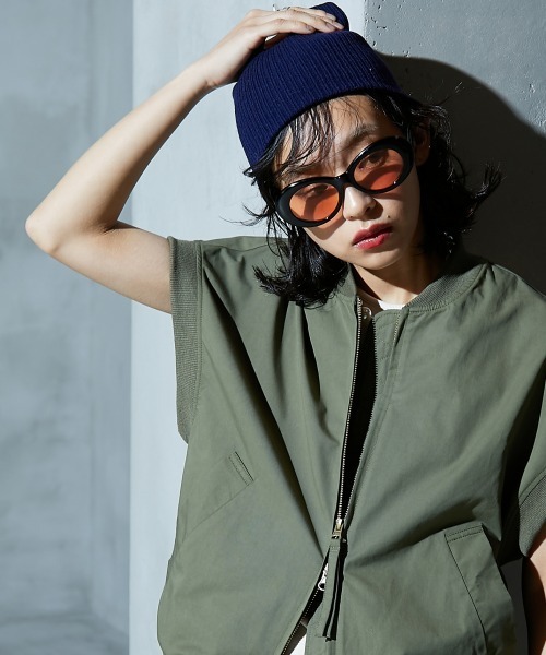 GEVS.(ジェイヴィス)の「<大きいサイズ> MA‐1ジレ GEVS.(ベスト・レディース・カーキ/ブラック・LL/3L/4L/5L/L)」の17枚目の写真