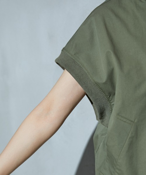 GEVS.(ジェイヴィス)の「<大きいサイズ> MA‐1ジレ GEVS.(ベスト・レディース・カーキ/ブラック・LL/3L/4L/5L/L)」の22枚目の写真