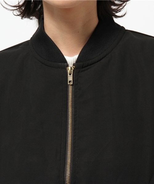 CAPRICIEUX LE'MAGE（カプリシューレマージュ）の「シフォンMA-1（ブルゾン・レディース・ホワイト/グリーン/ブラック・FREE）」の7枚目の写真