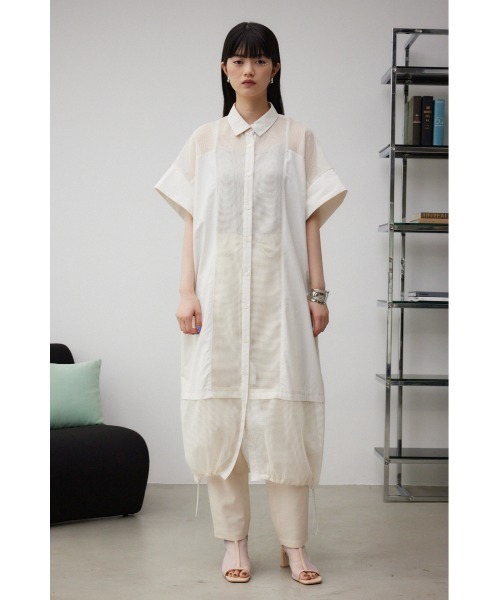 未使用品　MISSONI アイボリー メッシュ長袖シャツ セール】メッシュロングシャツブルゾン（ブルゾン）｜AZUL BY