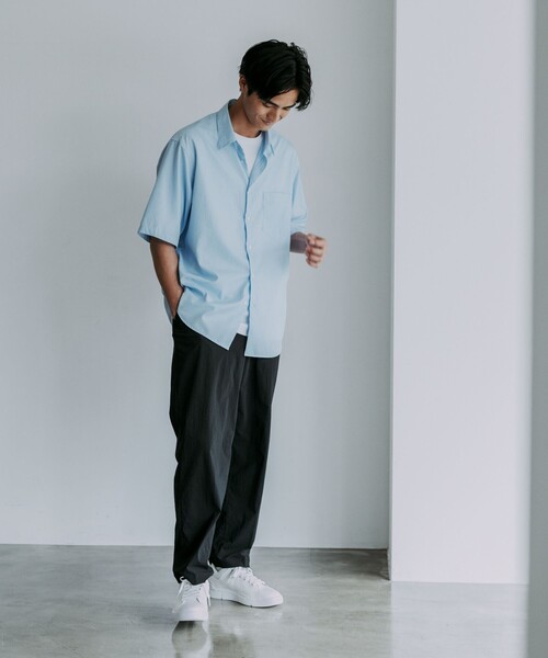 【green label relaxing】ネイビージャケット＆ワイドパンツ セール】［size SHORT/TALLあり］パウドレ ワイド パンツ