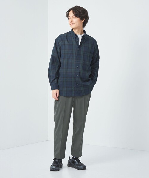 green label relaxing(グリーンレーベルリラクシング)の「WONDER CLOTH ワイド ユーティリティ―パンツ イージーパンツ -ストレッチ・接触冷感-(その他パンツ・メンズ・ブラック/ダークグレー・S/M/L/XL)」の6枚目の写真