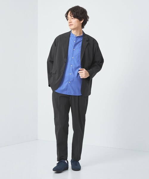 green label relaxing(グリーンレーベルリラクシング)の「WONDER CLOTH ワイド ユーティリティ―パンツ イージーパンツ -ストレッチ・接触冷感-(その他パンツ・メンズ・ブラック/ダークグレー・S/M/L/XL)」の9枚目の写真