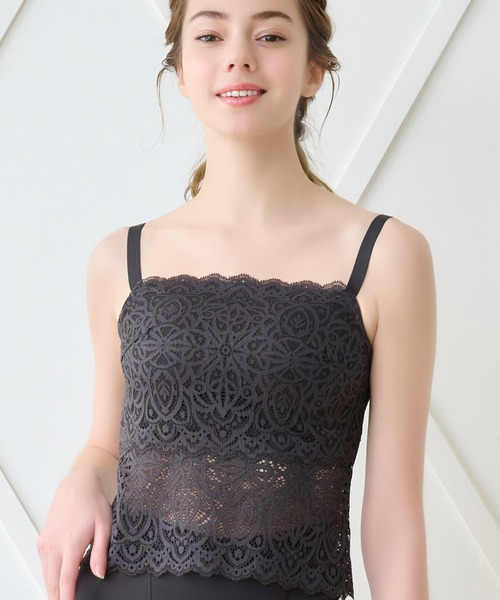 BRADELIS NEWYORK(ブラデリスニューヨーク)の「はくだけ簡単!レーシーロングブラ24 カヤビューティーラボ ブラデリス 補正下着 補整 ブラレット(ブラジャー・レディース・チャコール/ブルー/グレイッシュベージュ/ピンクベージュ・LL/L/M/S/3L)」の2枚目の写真
