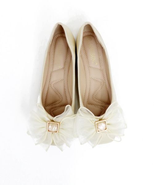 BLUEEAST(ブルーイースト)の「オーガンジーリボンパンプス(パンプス・レディース・ブラック/アイボリー・LARGE/MEDIUM)」の17枚目の写真