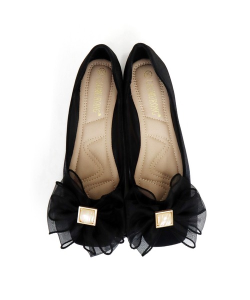 BLUEEAST(ブルーイースト)の「オーガンジーリボンパンプス(パンプス・レディース・ブラック/アイボリー・LARGE/MEDIUM)」の18枚目の写真