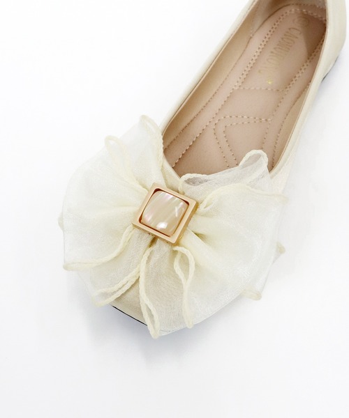 BLUEEAST(ブルーイースト)の「オーガンジーリボンパンプス(パンプス・レディース・ブラック/アイボリー・LARGE/MEDIUM)」の11枚目の写真