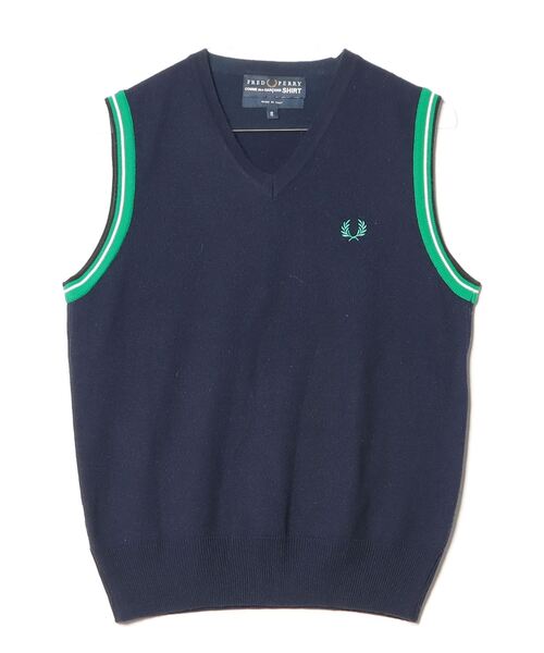ブランド古着】ワンポイントVネックニット【COMME des GARCONS SHIRT 