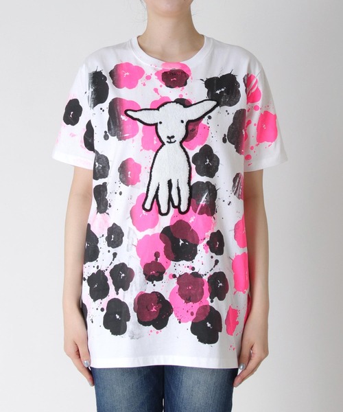 SIMEON FARRAR(シメオンファラー)の「SIMEON FARRA / FLOWERS&LAMB T-shirt(Tシャツ/カットソー・レディース・ホワイト・FREE)」の5枚目の写真