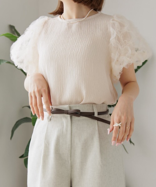 flower(フラワー)の「ジェリーリボンリング(リング・レディース・ピンク/アイボリー・FREE)」の12枚目の写真