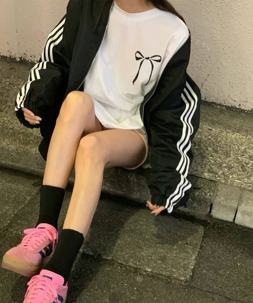 epine リボン tシャツ セール】リボンプリントロンT（Tシャツ/カットソー）｜LYEON