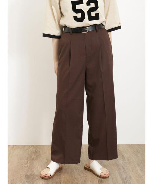 Samansa Mos2（サマンサ モスモス）の「◎スラックスパンツ（スラックス・レディース・ブラック/グレー/ベージュ/ブラウン・F）」の4枚目の写真