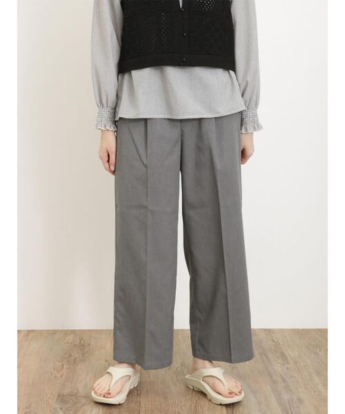 Samansa Mos2（サマンサ モスモス）の「◎スラックスパンツ（スラックス・レディース・ブラック/グレー/ベージュ/ブラウン・F）」の3枚目の写真