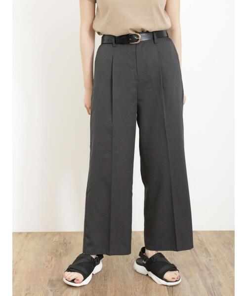 Samansa Mos2（サマンサ モスモス）の「◎スラックスパンツ（スラックス・レディース・ブラック/グレー/ベージュ/ブラウン・F）」の2枚目の写真