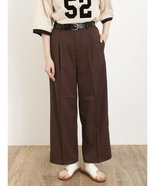 Samansa Mos2（サマンサ モスモス）の「◎スラックスパンツ（スラックス・レディース・ブラック/グレー/ベージュ/ブラウン・F）」の5枚目の写真