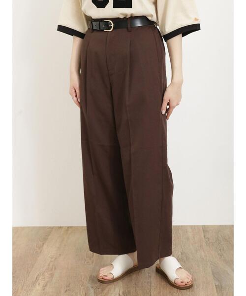 Samansa Mos2（サマンサ モスモス）の「◎スラックスパンツ（スラックス・レディース・ブラック/グレー/ベージュ/ブラウン・F）」の6枚目の写真