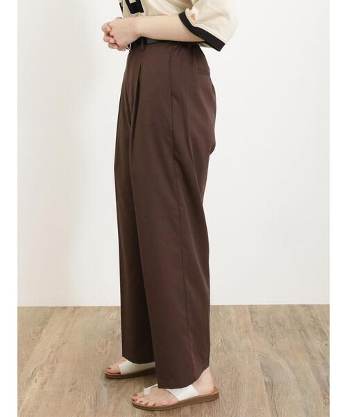 Samansa Mos2（サマンサ モスモス）の「◎スラックスパンツ（スラックス・レディース・ブラック/グレー/ベージュ/ブラウン・F）」の7枚目の写真