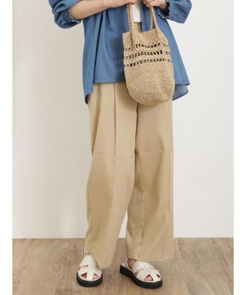 Samansa Mos2（サマンサ モスモス）の「◎スラックスパンツ（スラックス・レディース・ブラック/グレー/ベージュ/ブラウン・F）」の13枚目の写真