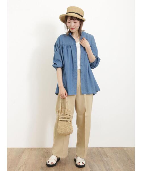 Samansa Mos2（サマンサ モスモス）の「◎スラックスパンツ（スラックス・レディース・ブラック/グレー/ベージュ/ブラウン・F）」の15枚目の写真