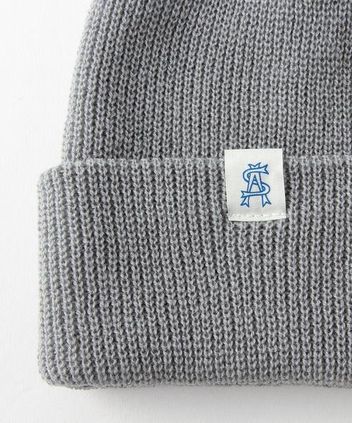 Steven Alan（スティーブンアラン）の「＜steven alan＞ SOUVENIR Beanie/ﾆｯﾄｷｬｯﾌﾟ◆（ニットキャップ/ビーニー・メンズ・オフホワイト/ライトグレー/グレー/ダークグレー/ベージュ・フリー）」の6枚目の写真