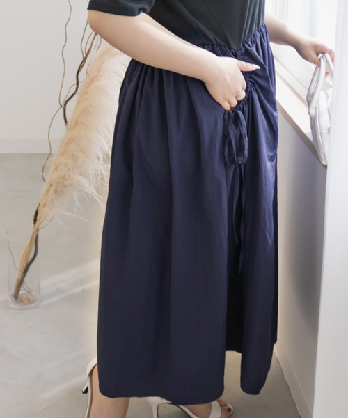 CLETTE(クレット)の「ナイロンドッキングワンピース(ワンピース・レディース・カーキ/ブラック/ネイビー・LL/3L/4L)」の8枚目の写真
