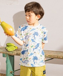 海のいきもの総柄半袖Tシャツ