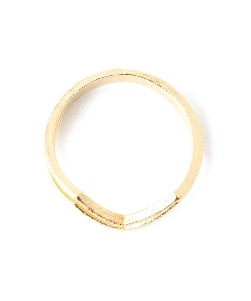 BEAUTY&YOUTH UNITED ARROWS（ビューティーアンドユースユナイテッドアローズ）の「BY ダブルVリング◆（リング・レディース・ゴールド/シルバー・11/9）」の5枚目の写真