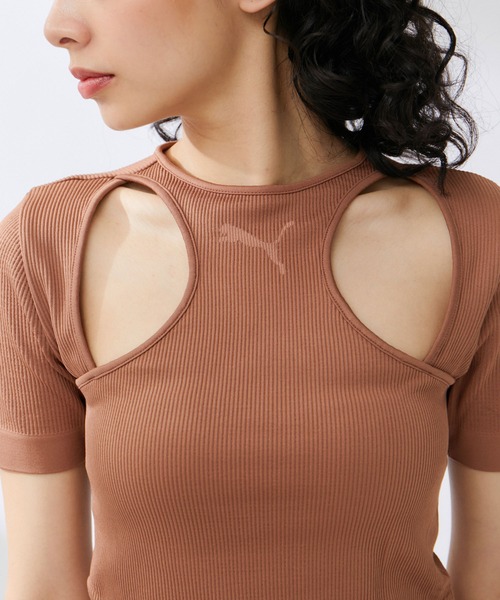 PUMA（プーマ）の「【PUMA】 DARE TO MUTED MOTION Tシャツ（Tシャツ/カットソー・レディース・イエロー系その他3/ブラウン/ベージュ系その他・M）」の22枚目の写真