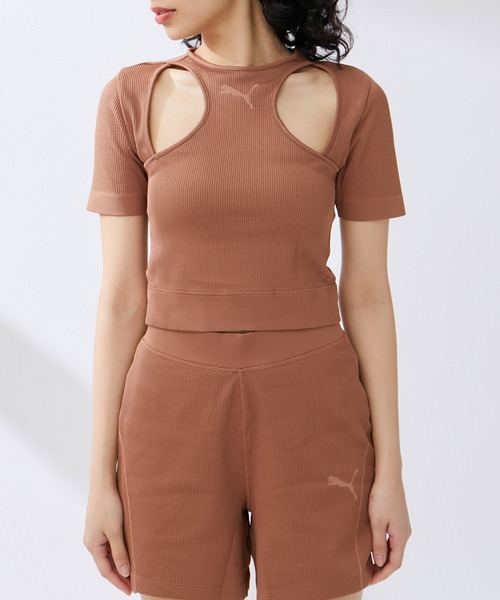PUMA（プーマ）の「【PUMA】 DARE TO MUTED MOTION Tシャツ（Tシャツ/カットソー・レディース・イエロー系その他3/ブラウン/ベージュ系その他・M）」の17枚目の写真