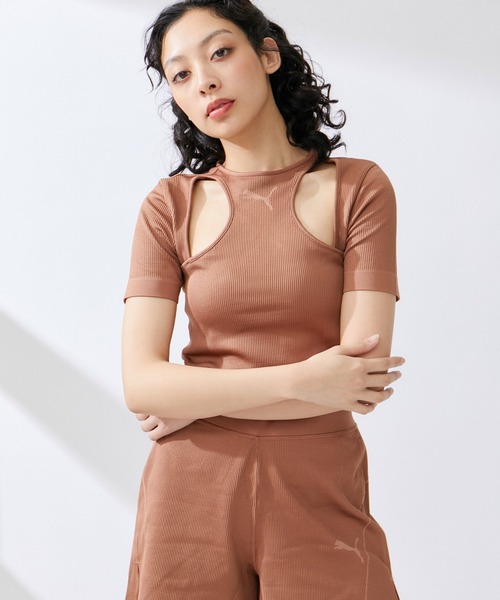 PUMA（プーマ）の「【PUMA】 DARE TO MUTED MOTION Tシャツ（Tシャツ/カットソー・レディース・イエロー系その他3/ブラウン/ベージュ系その他・M）」の7枚目の写真
