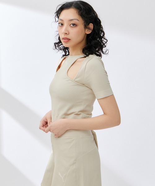 PUMA（プーマ）の「【PUMA】 DARE TO MUTED MOTION Tシャツ（Tシャツ/カットソー・レディース・イエロー系その他3/ブラウン/ベージュ系その他・M）」の16枚目の写真