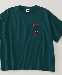 【Tom & Jerry/トム & ジェリー】アートワークデザイン ワイド 半袖ポケットTシャツ