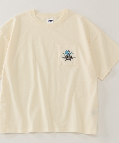 Tom＆Jerry（トムアンドジェリー）の「【Tom & Jerry/トム & ジェリー】アートワークデザイン ワイド 半袖ポケットTシャツ（Tシャツ/カットソー・レディース・グリーン/ミント/クリーム/杢グレー・L/M）」の2枚目の写真