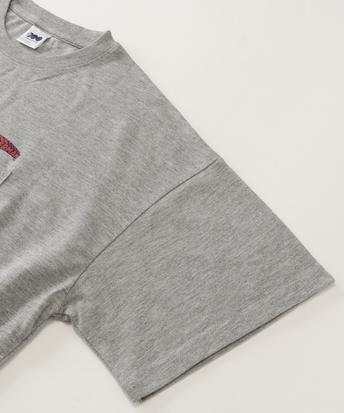 Tom＆Jerry（トムアンドジェリー）の「【Tom & Jerry/トム & ジェリー】アートワークデザイン ワイド 半袖ポケットTシャツ（Tシャツ/カットソー・レディース・グリーン/ミント/クリーム/杢グレー・L/M）」の7枚目の写真