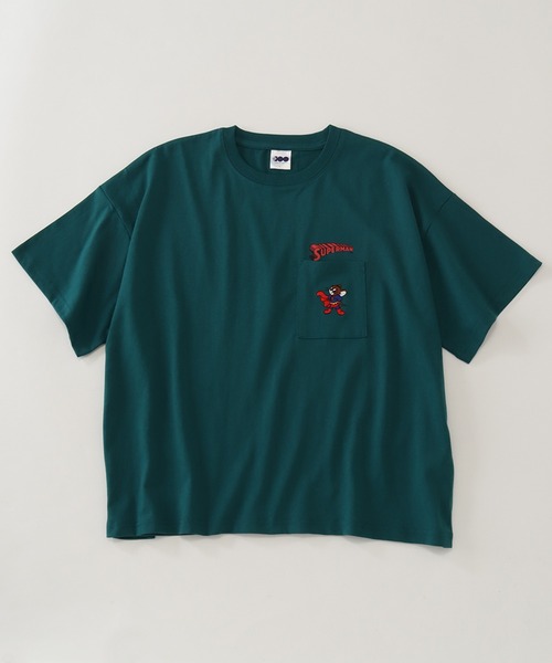 Tom＆Jerry（トムアンドジェリー）の「【Tom & Jerry/トム & ジェリー】アートワークデザイン ワイド 半袖ポケットTシャツ（Tシャツ/カットソー・レディース・グリーン/ミント/クリーム/杢グレー・L/M）」の13枚目の写真