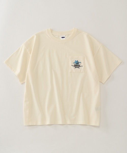 Tom＆Jerry（トムアンドジェリー）の「【Tom & Jerry/トム & ジェリー】アートワークデザイン ワイド 半袖ポケットTシャツ（Tシャツ/カットソー・レディース・グリーン/ミント/クリーム/杢グレー・L/M）」の20枚目の写真