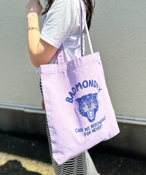 mi via loca（ミヴィアロカ）の「RECYCLED SOFT FABRIC パンサートートバッグ（トートバッグ・レディース・パープル/ホワイト系その他/グレー/アイボリー・FREE）」の11枚目の写真