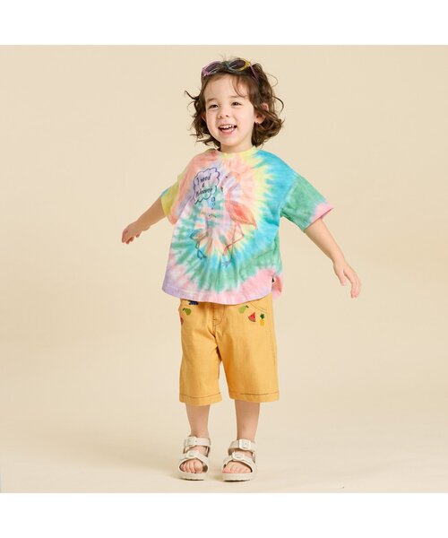 BIT'Z(ビッツ)の「フルーツ刺繍入りストレッチパンツ(その他パンツ・キッズ・マスタード/サックスブルー・120/110/100/95/90/80)」の4枚目の写真