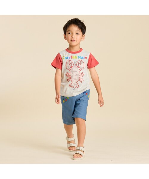 BIT'Z(ビッツ)の「フルーツ刺繍入りストレッチパンツ(その他パンツ・キッズ・マスタード/サックスブルー・120/110/100/95/90/80)」の6枚目の写真