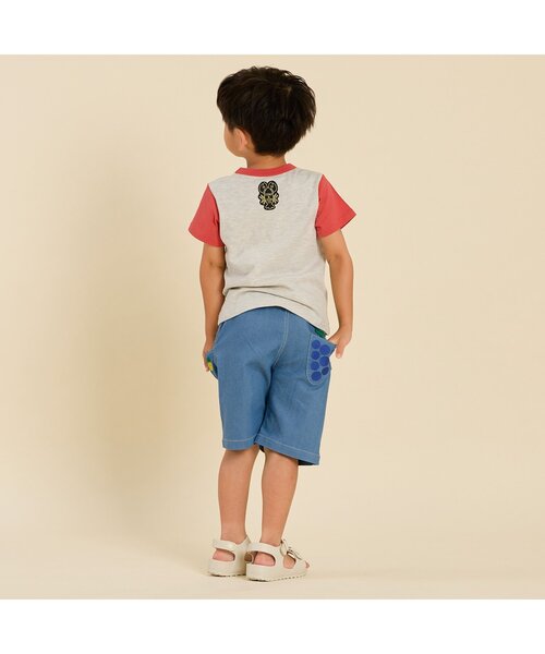 BIT'Z(ビッツ)の「フルーツ刺繍入りストレッチパンツ(その他パンツ・キッズ・マスタード/サックスブルー・120/110/100/95/90/80)」の7枚目の写真