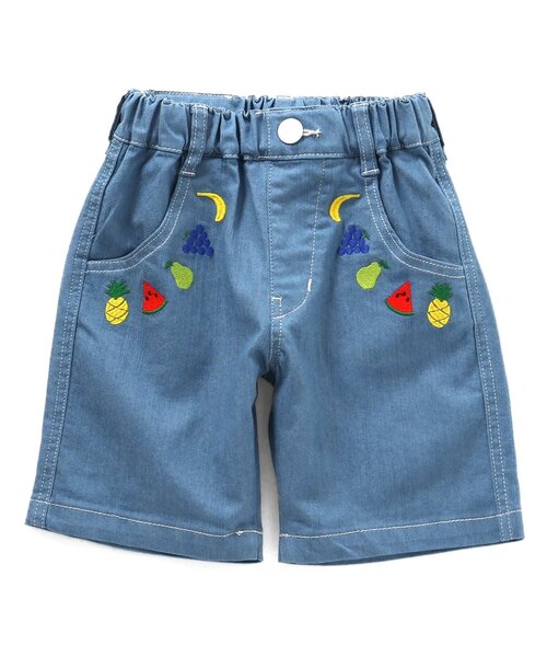 BIT'Z(ビッツ)の「フルーツ刺繍入りストレッチパンツ(その他パンツ・キッズ・マスタード/サックスブルー・120/110/100/95/90/80)」の14枚目の写真