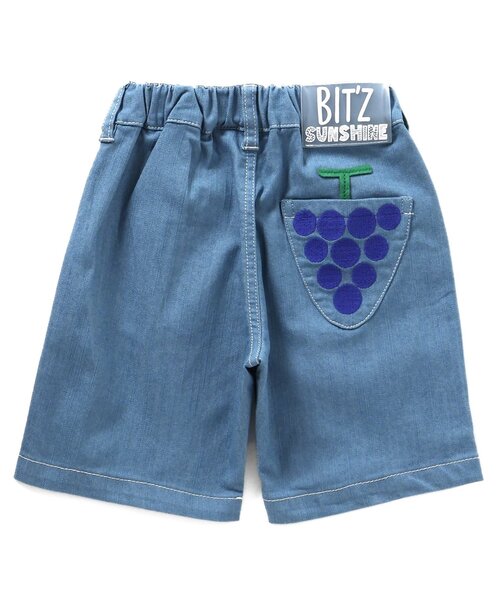 BIT'Z(ビッツ)の「フルーツ刺繍入りストレッチパンツ(その他パンツ・キッズ・マスタード/サックスブルー・120/110/100/95/90/80)」の16枚目の写真