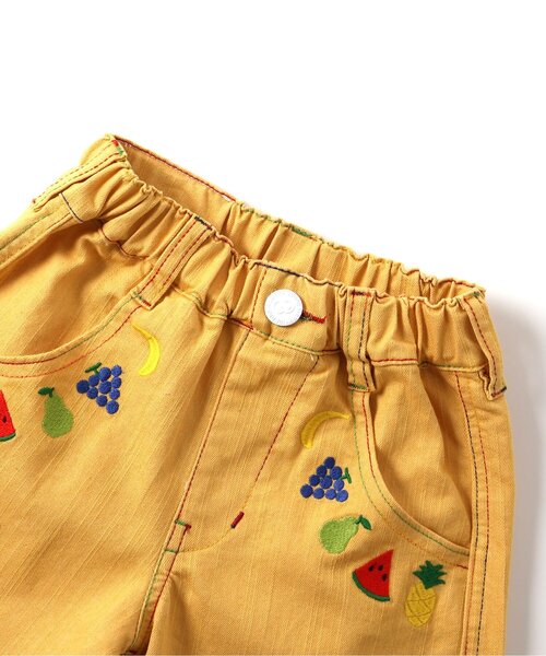 BIT'Z(ビッツ)の「フルーツ刺繍入りストレッチパンツ(その他パンツ・キッズ・マスタード/サックスブルー・120/110/100/95/90/80)」の17枚目の写真